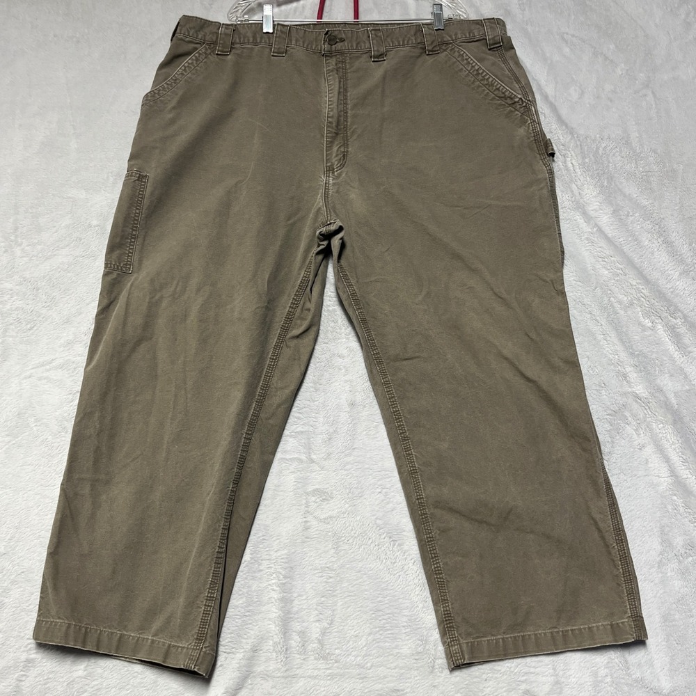Carhartt Carpenter Pants Mens 48x30 Brown Loose Fit B151 LBR Canvas